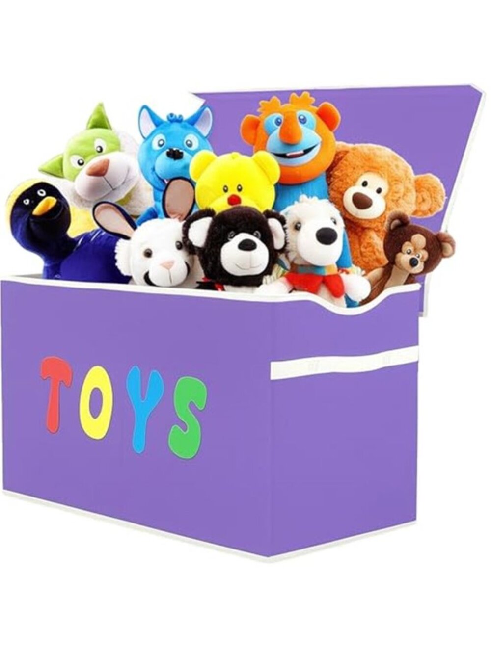 New Toy Box Chest, Collapsible Sturdy Storage Bins with Lids, Extra Large